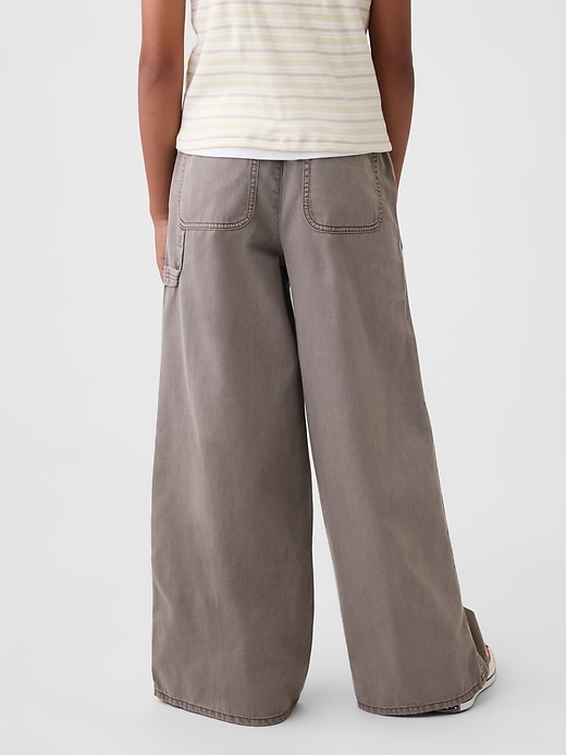 Image number 4 showing, Kids Easy Wide-Leg Utility Pants
