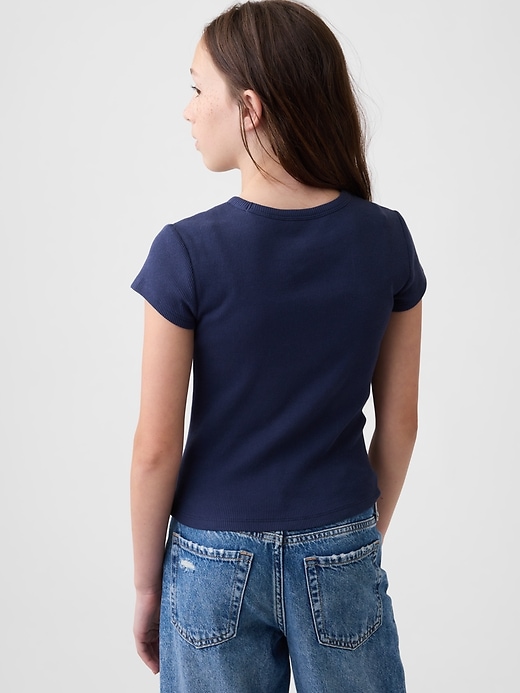 L'image numéro 3 présente T-shirt côtelé pour Enfant