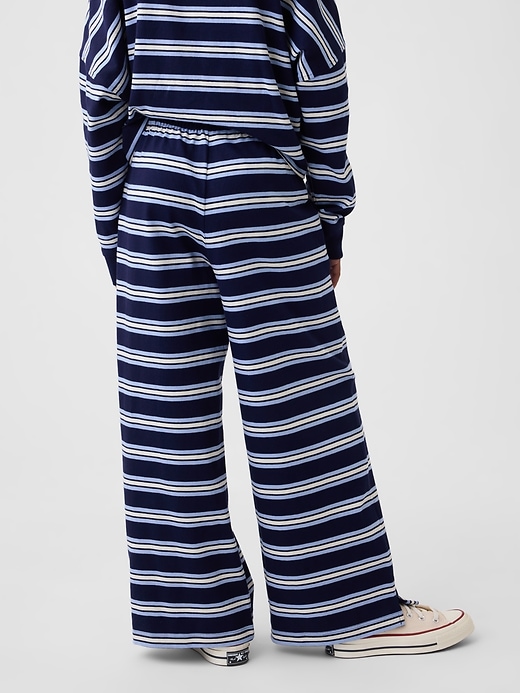 L'image numéro 4 présente Pantalon à jambe large en tissu épais pour Enfant