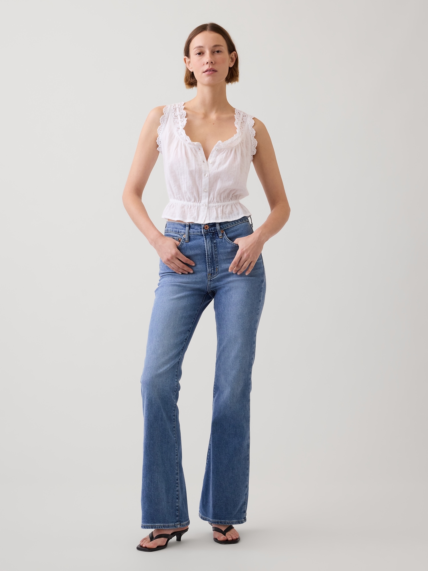 High Rise '70s Flare Jeans