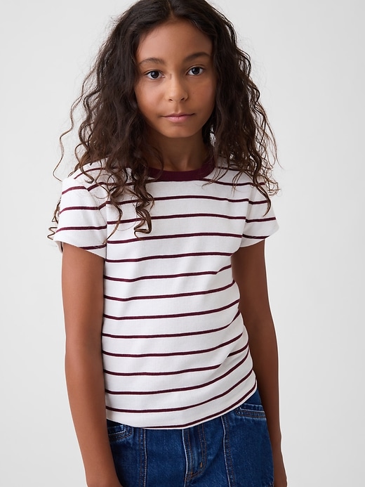 L'image numéro 1 présente T-shirt côtelé pour Enfant