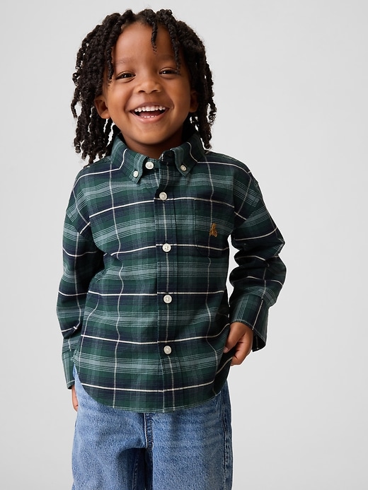 L'image numéro 1 présente Chemise ample oxford à imprimé et motif pour Bébé et Tout-petit