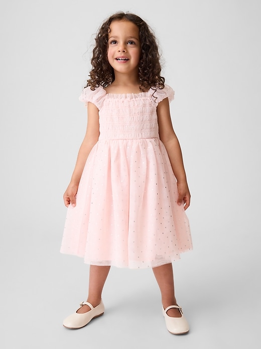 Image number 1 showing, Baby & Toddler Smocked Tulle Dress