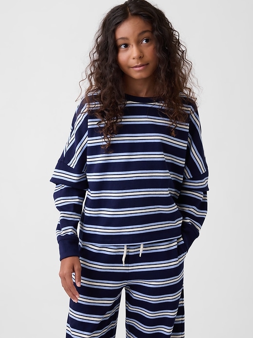 L'image numéro 1 présente T-shirt surdimensionné en tissu épais pour Enfant