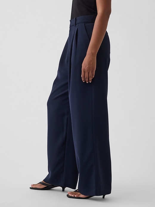 L'image numéro 3 présente Pantalon 365 profilé à taille haute à plis
