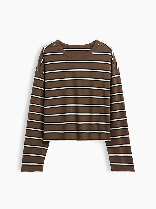 Image number 2 showing, Knit Oversized Crop T-Shirt