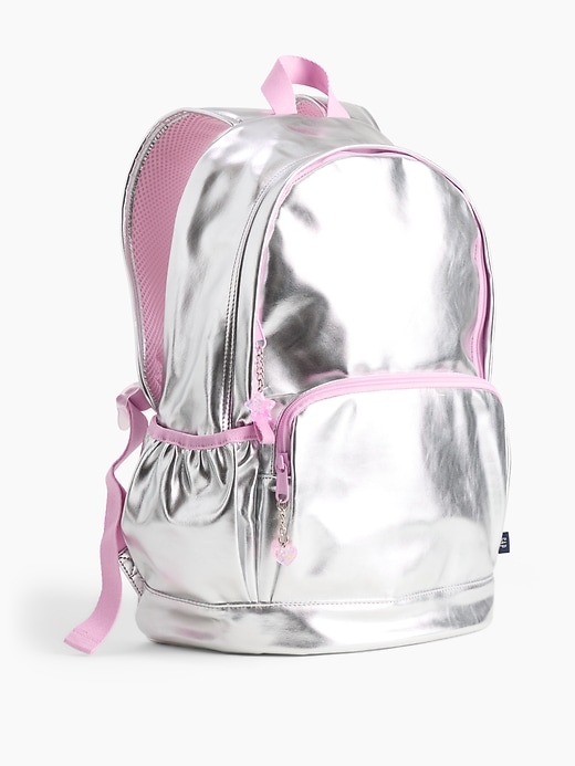Image number 3 showing, Kids Metallic Charm Backpack