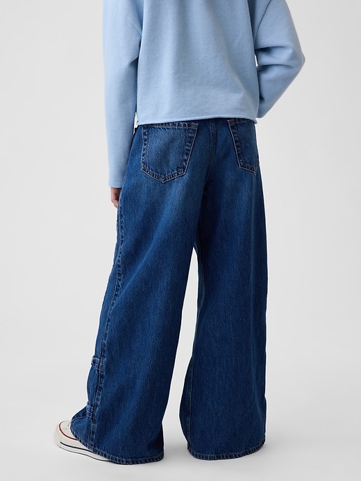 Image number 4 showing, Kids Low Rise Bow Easy Baggy Jeans