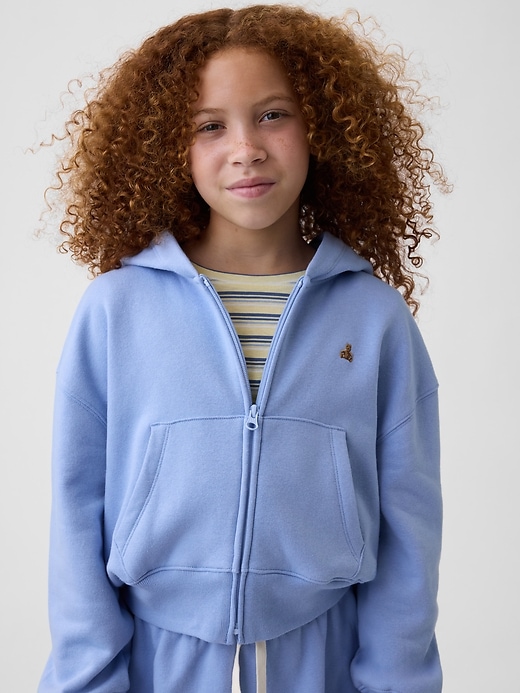 Image number 1 showing, Kids VintageSoft Oversized Logo Zip Hoodie
