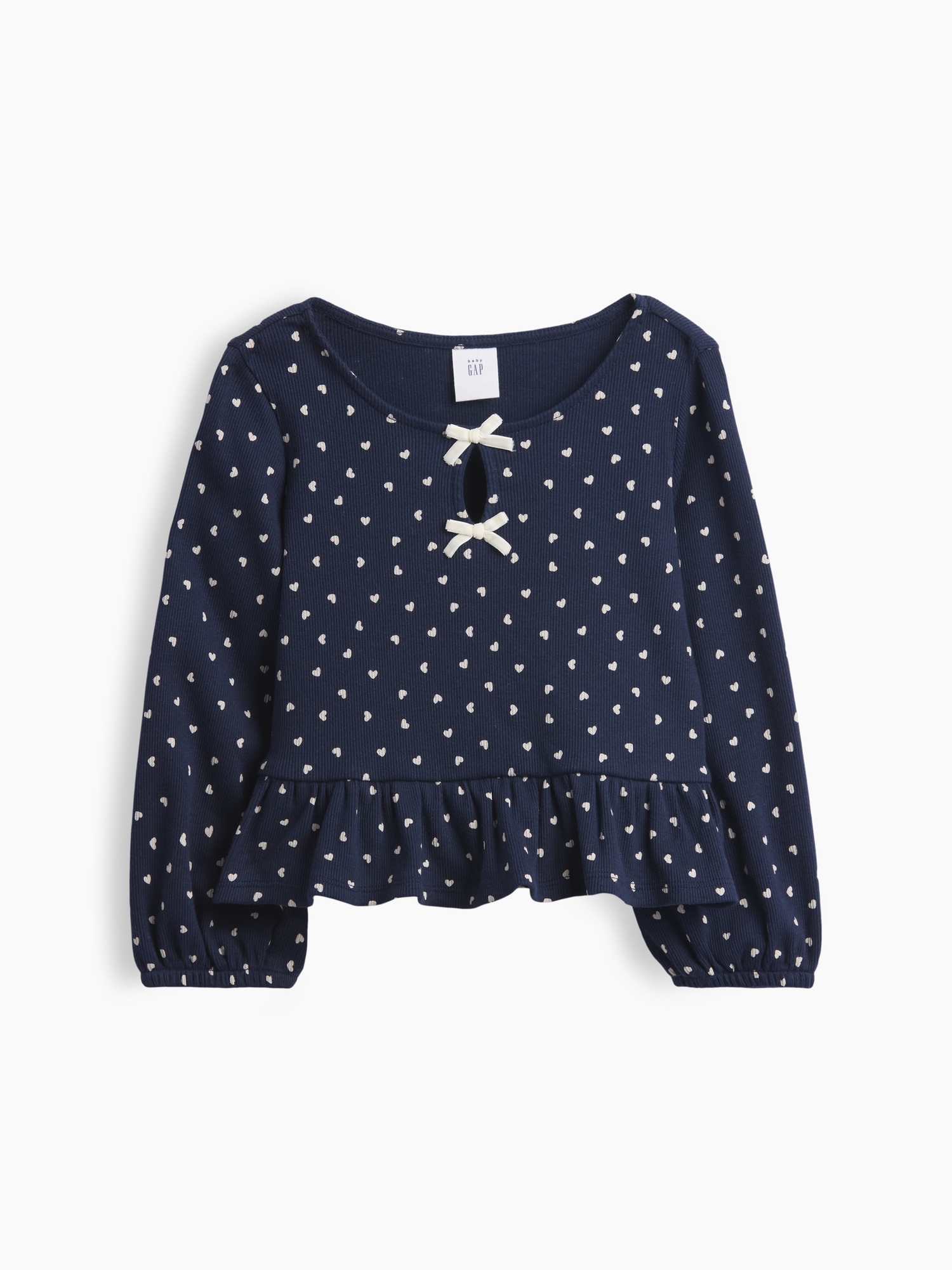 Baby & Toddler Rib Peplum Top