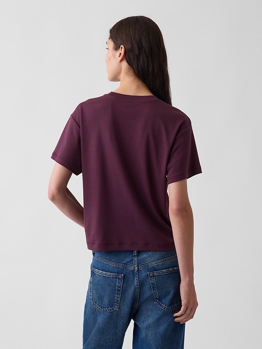 L'image numéro 3 présente T-shirt décontracté en coton Supima®