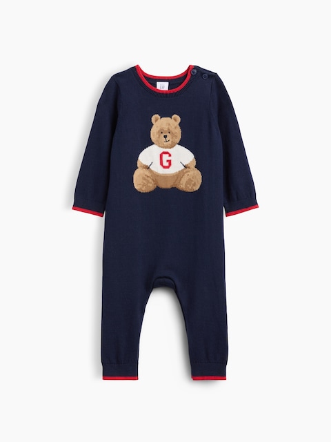 UNE-PIÈCE EN TRICOT À IMPRIMÉ DE L'OURS BRANNAN POUR BÉBÉ