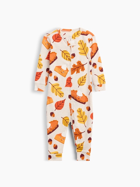 UNE-PIÈCE EN COTON BIOLOGIQUE À MOTIF POUR BÉBÉ ET TOUT-PETIT
