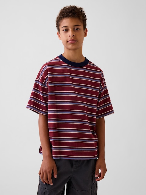 T-SHIRT SURDIMENSIONNÉ EN TISSU ÉPAIS POUR ENFANT