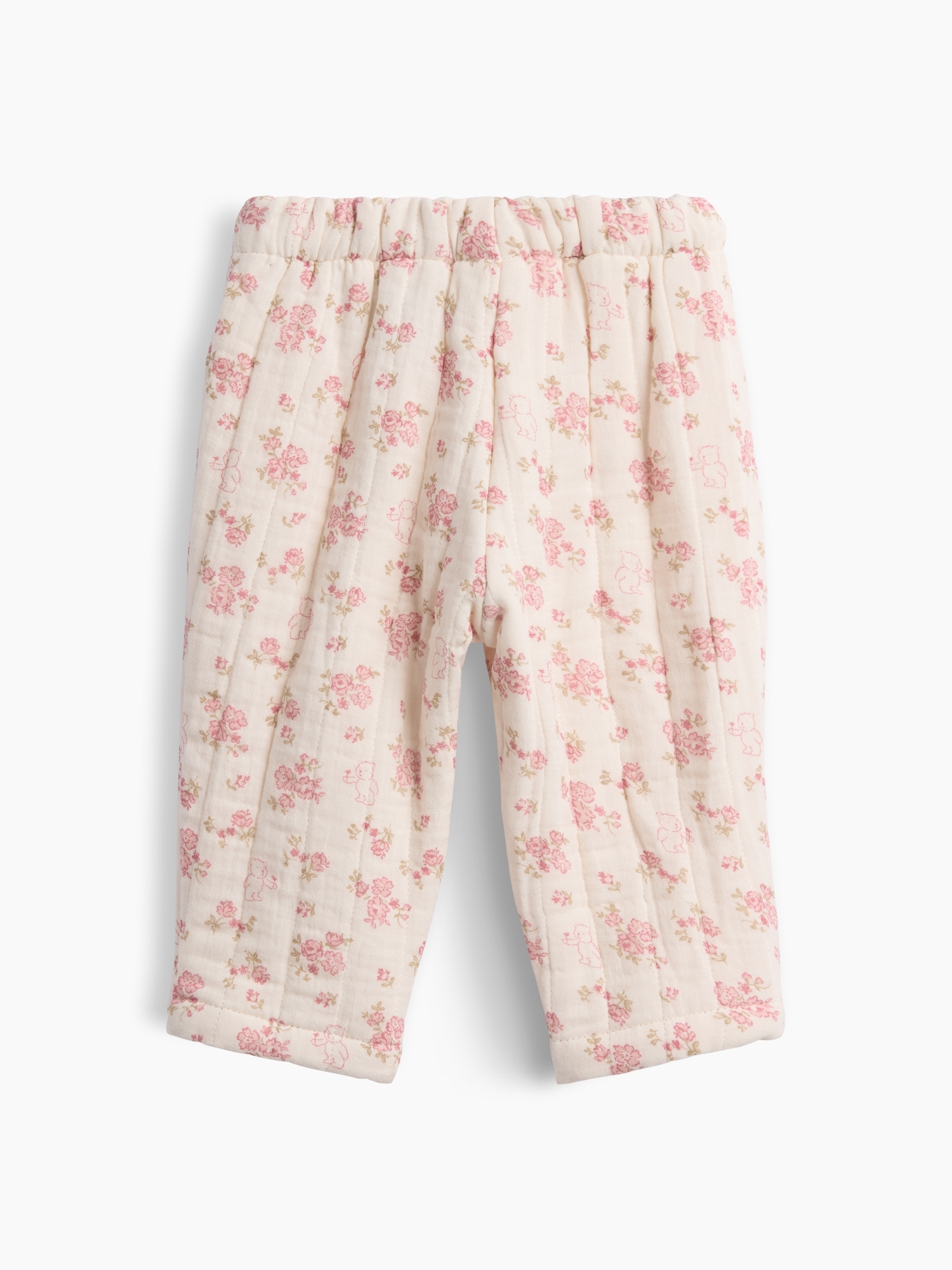 Pantalon matelassé à taille élastique en gaze pour Béb