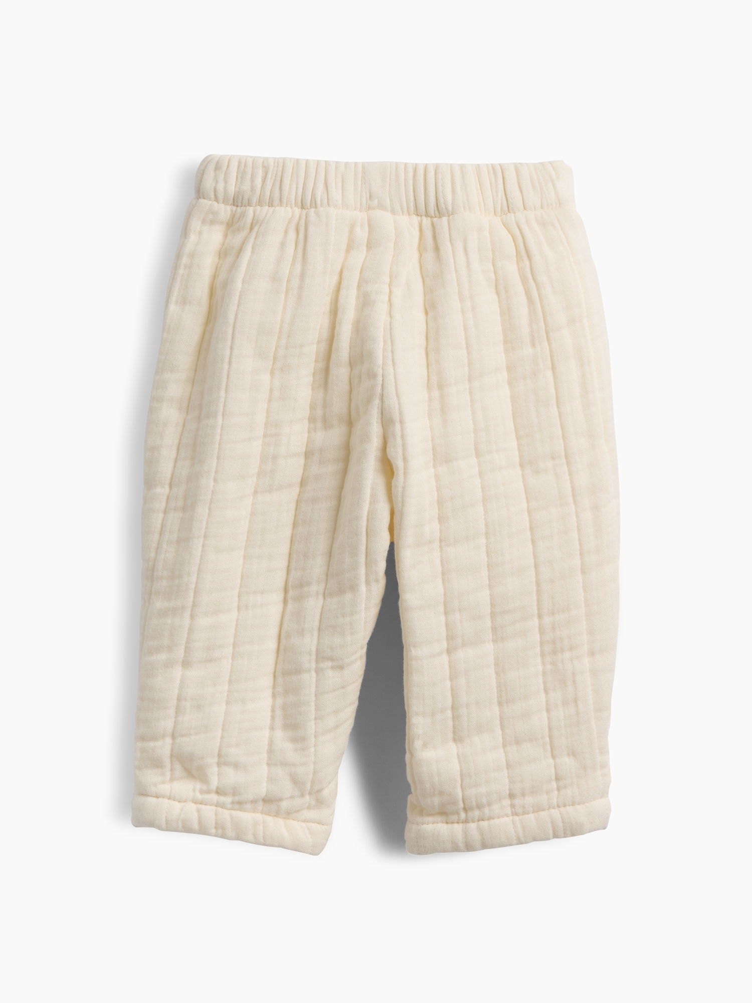 Pantalon matelassé à taille élastique en gaze pour Béb