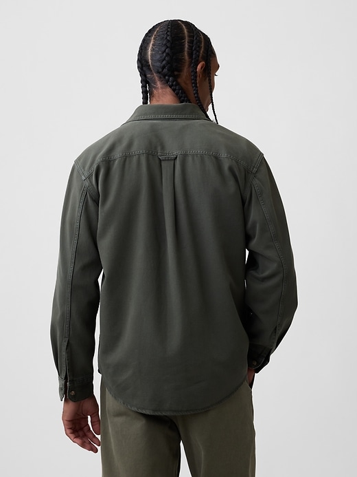 Image number 3 showing, UltraSoft Denim Relaxed Utility Shirt