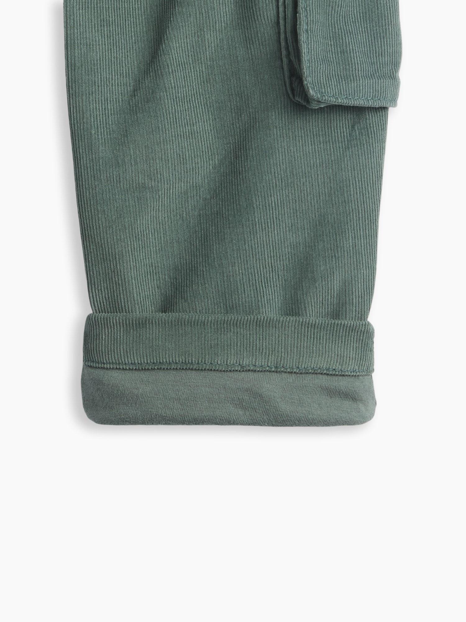 Pantalon cargo en velours côtelé à taille extensible pour Bébé