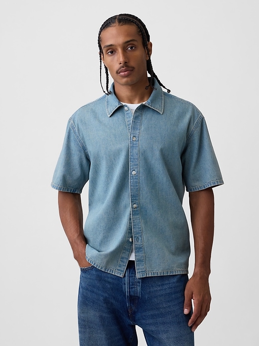 Image number 1 showing, Denim Relaxed Shirt