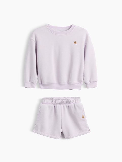 ENSEMBLE EN COTON OUATÉ VINTAGEDOUX POUR BÉBÉ ET TOUT-PETIT