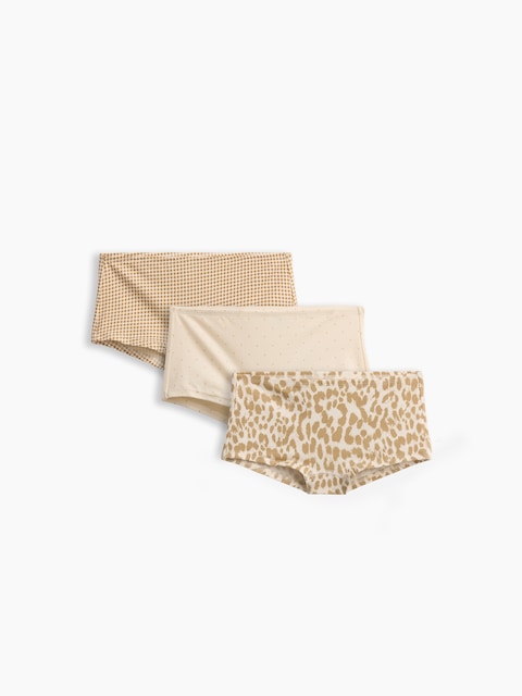 Kids Organic Stretch Cotton Print Hipster Briefs (5-Pack)
