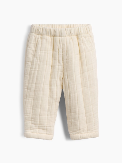 Image number 1 showing, Baby Quilted Pull-On Pants