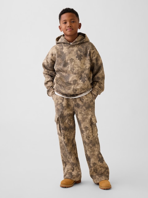 PANTALON CARGO BALLON EN COTON OUATÉ VINTAGEDOUX POUR ENFANT