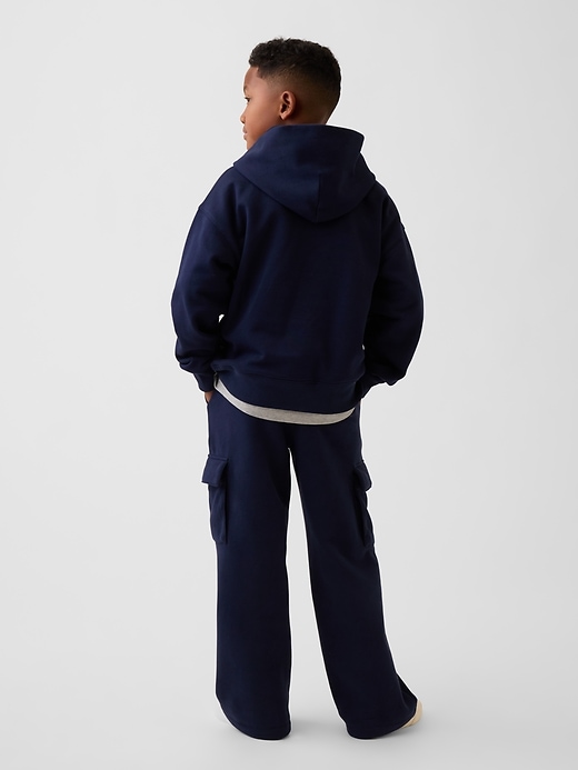 L'image numéro 4 présente Pantalon cargo ballon en coton ouaté VintageDoux pour Enfant