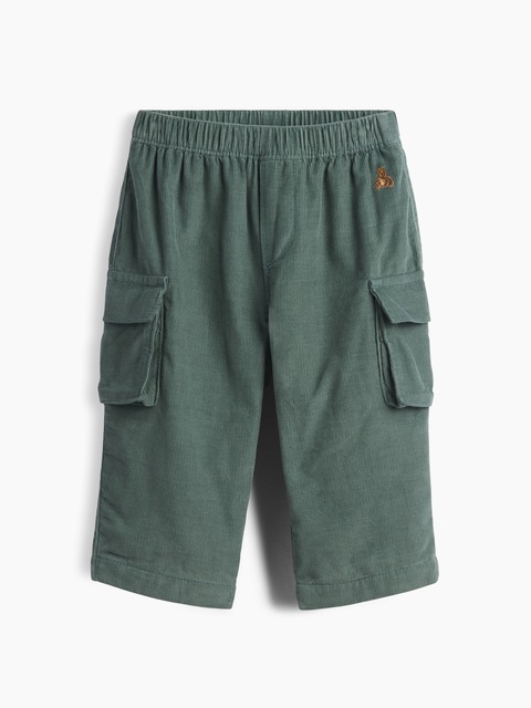 PANTALON CARGO EN VELOURS CÔTELÉ À TAILLE EXTENSIBLE POUR BÉBÉ