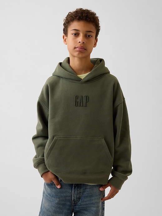 Image number 1 showing, Kids VintageSoft Relaxed Logo Hoodie