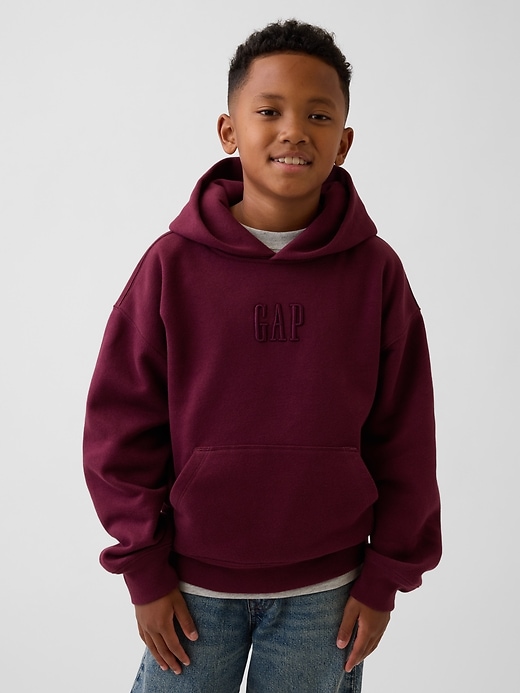 Image number 1 showing, Kids VintageSoft Relaxed Logo Hoodie