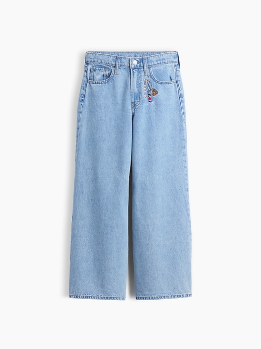 Image number 2 showing, Kids Low Rise Embroidered I Heart NY Baggy Jeans