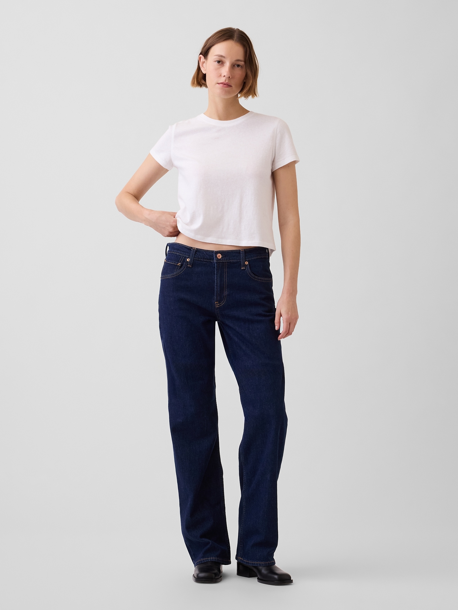 Low Rise '90s Loose Jeans