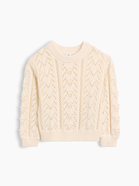 Baby & Toddler Textured Crewneck Sweater