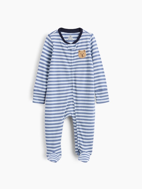 UNE-PIÈCE EN COTON BIOLOGIQUE PREMIERS ESSENTIELS POUR BÉBÉ