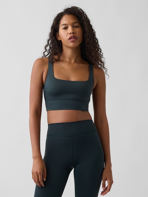 GapFit Smooth Square-Neck Sports Bra