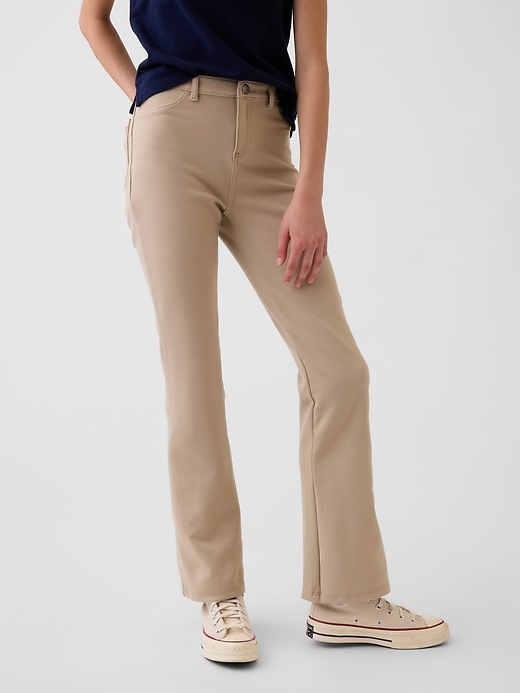 L'image numéro 3 présente Pantalon d’uniforme évasé en tricot point de Rome pour Enfant