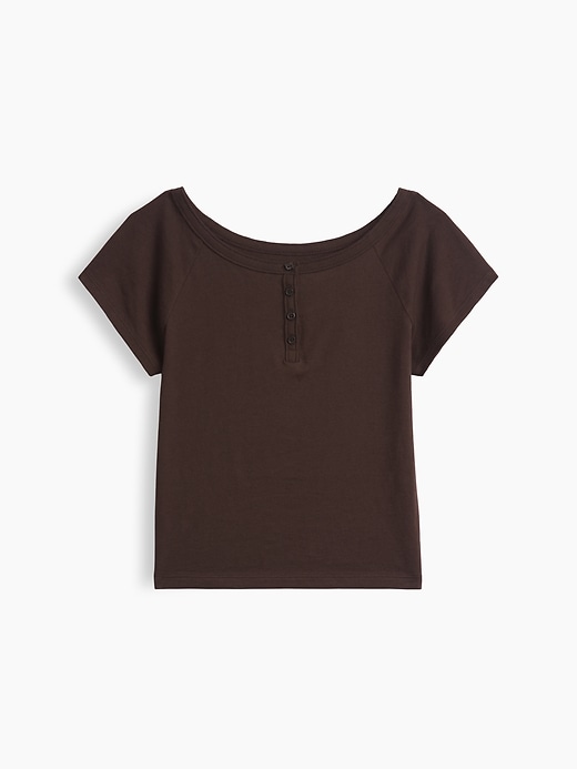 L'image numéro 2 présente T-shirt henley à manches raglan pour Enfant