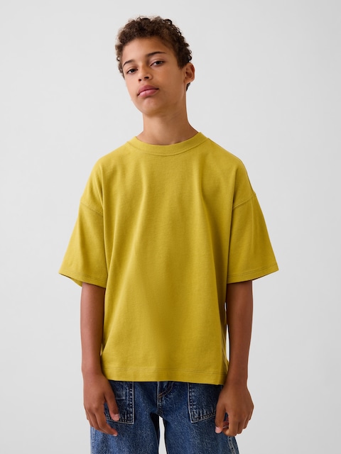 T-SHIRT SURDIMENSIONNÉ EN TISSU ÉPAIS POUR ENFANT