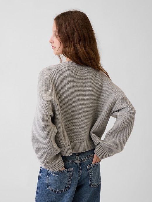 Image number 3 showing, Kids Oversized Boxy Cardigan Sweater