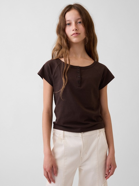Kids Raglan Henley T-Shirt