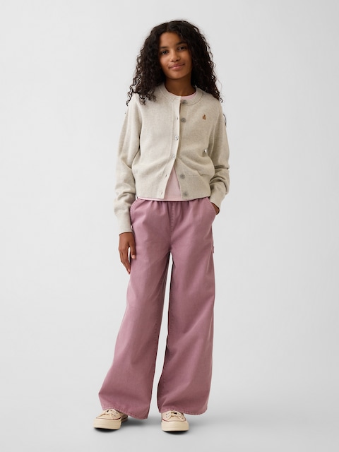 Kids Easy Wide-Leg Utility Pants