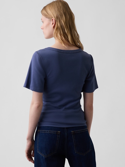 Image number 3 showing, Rib Scoop T-Shirt