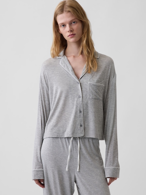 HAUT DE PYJAMA COURT EN MODAL PUREDOUCEUR