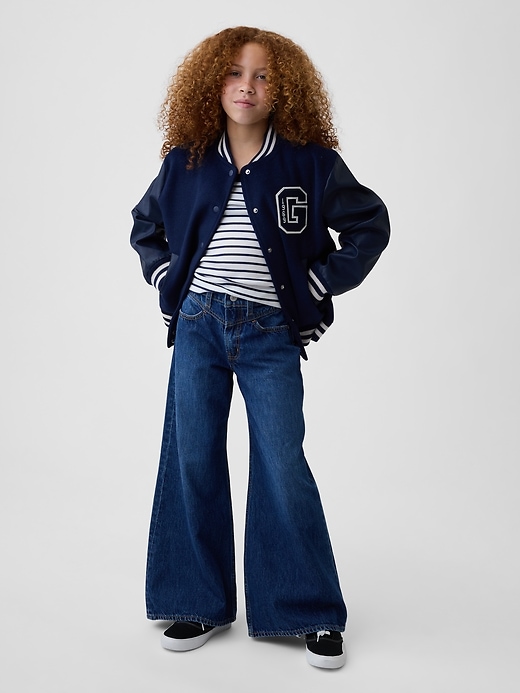 Image number 4 showing, Kids Low Rise Front Yoke Baggy Jeans