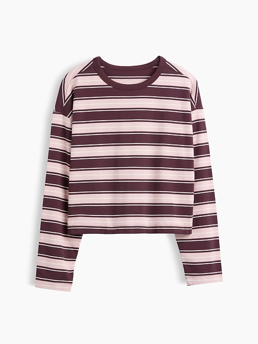 Image number 3 showing, Knit Oversized Crop T-Shirt