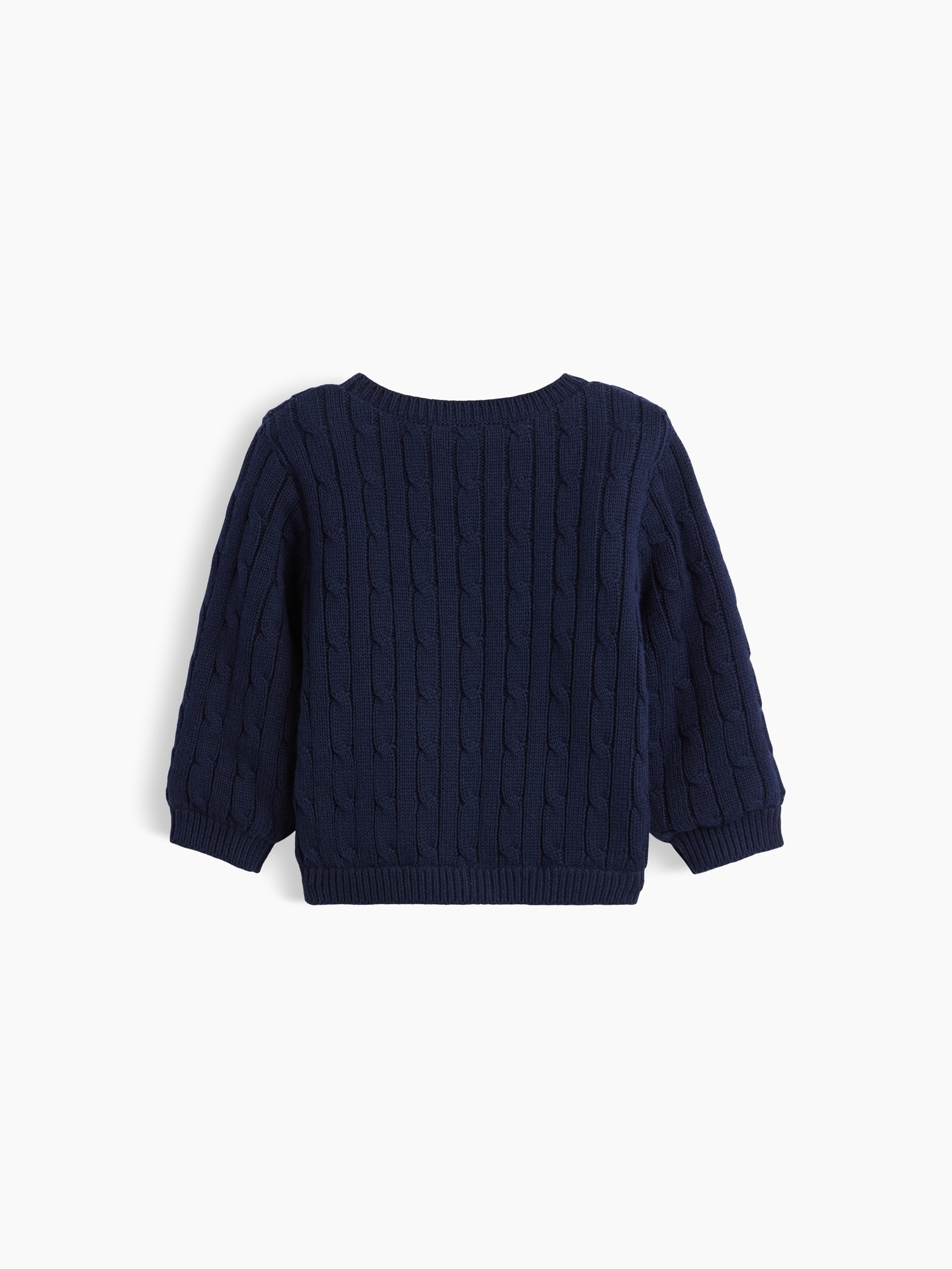Cardigan en tricot torsadé à doublure sherpa pour Béb