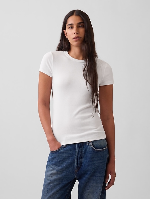 L'image numéro 1 présente T-shirt ras du cou moderne