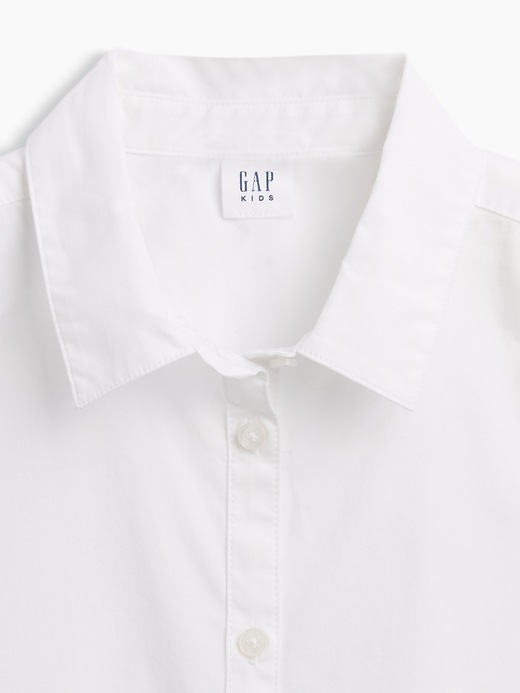 Image number 3 showing, Kids Uniform Poplin Shirt