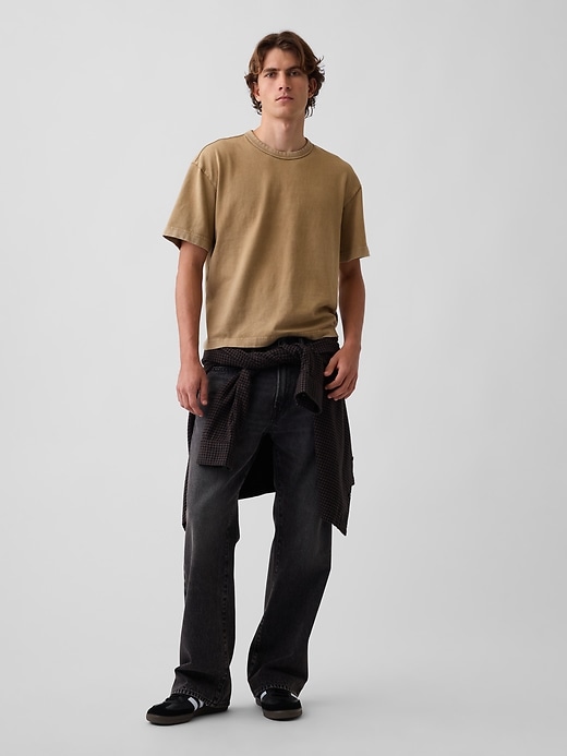L'image numéro 2 présente T-shirt court en tissu épais pour Adulte